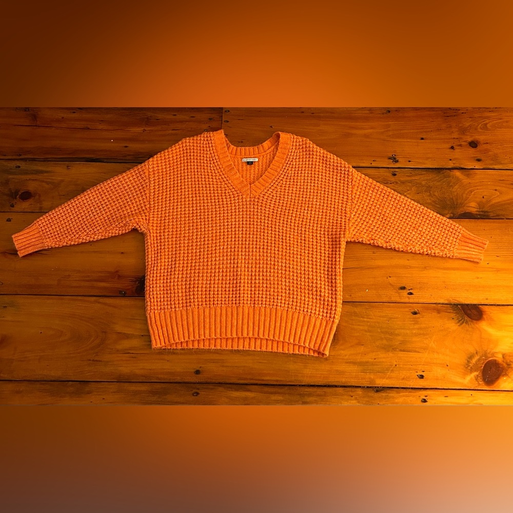 American Eagle Orange baggy sweater